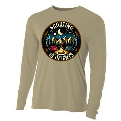 Scouting Is Intents Scout Camper Camping Cooling Performance Long Sleeve Crew