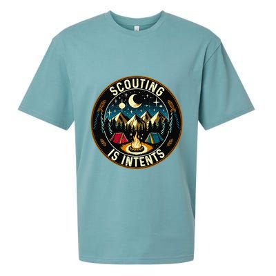 Scouting Is Intents Scout Camper Camping Sueded Cloud Jersey T-Shirt