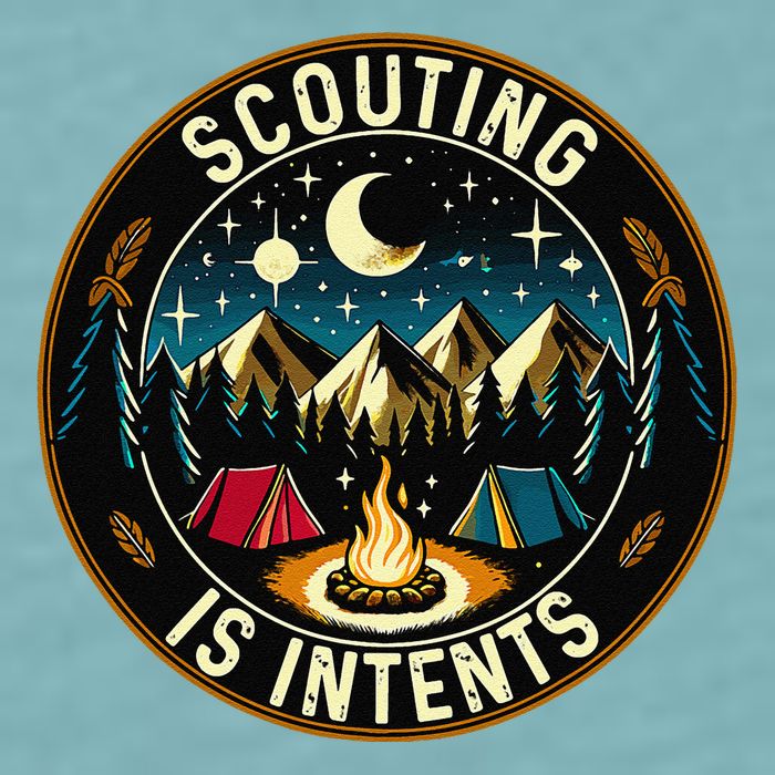 Scouting Is Intents Scout Camper Camping Sueded Cloud Jersey T-Shirt