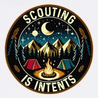 Scouting Is Intents Scout Camper Camping Garment-Dyed Sweatshirt