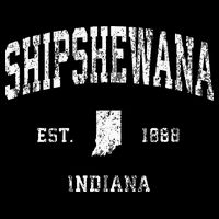 Shipshewana Indiana IN Vintage Athletic Sports Design Womens Tank Top
