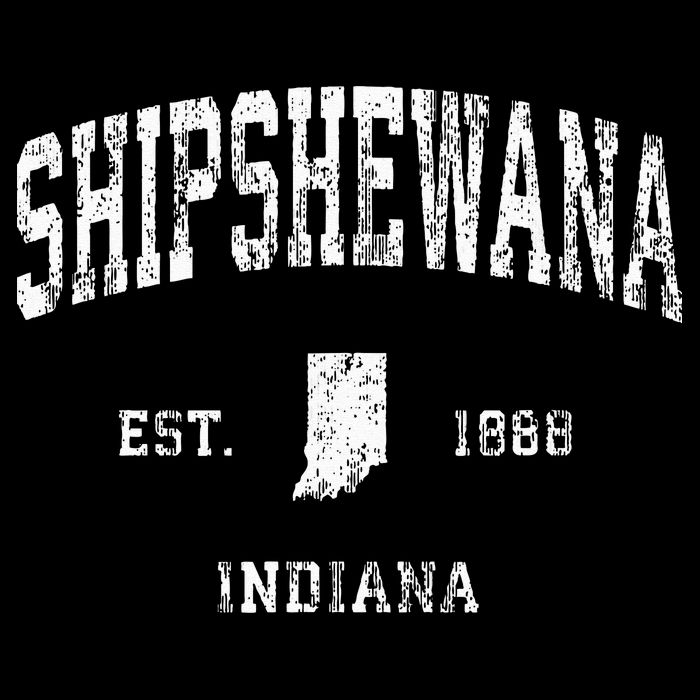 Shipshewana Indiana IN Vintage Athletic Sports Design Womens Tank Top