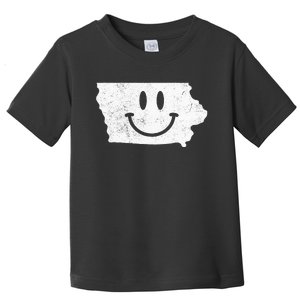 Smiling In IA – Funny Iowa Happy Face Toddler T-Shirt