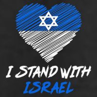 Support Israel I Stand With Israel Israeli Flag Adult Drive Performance Visor