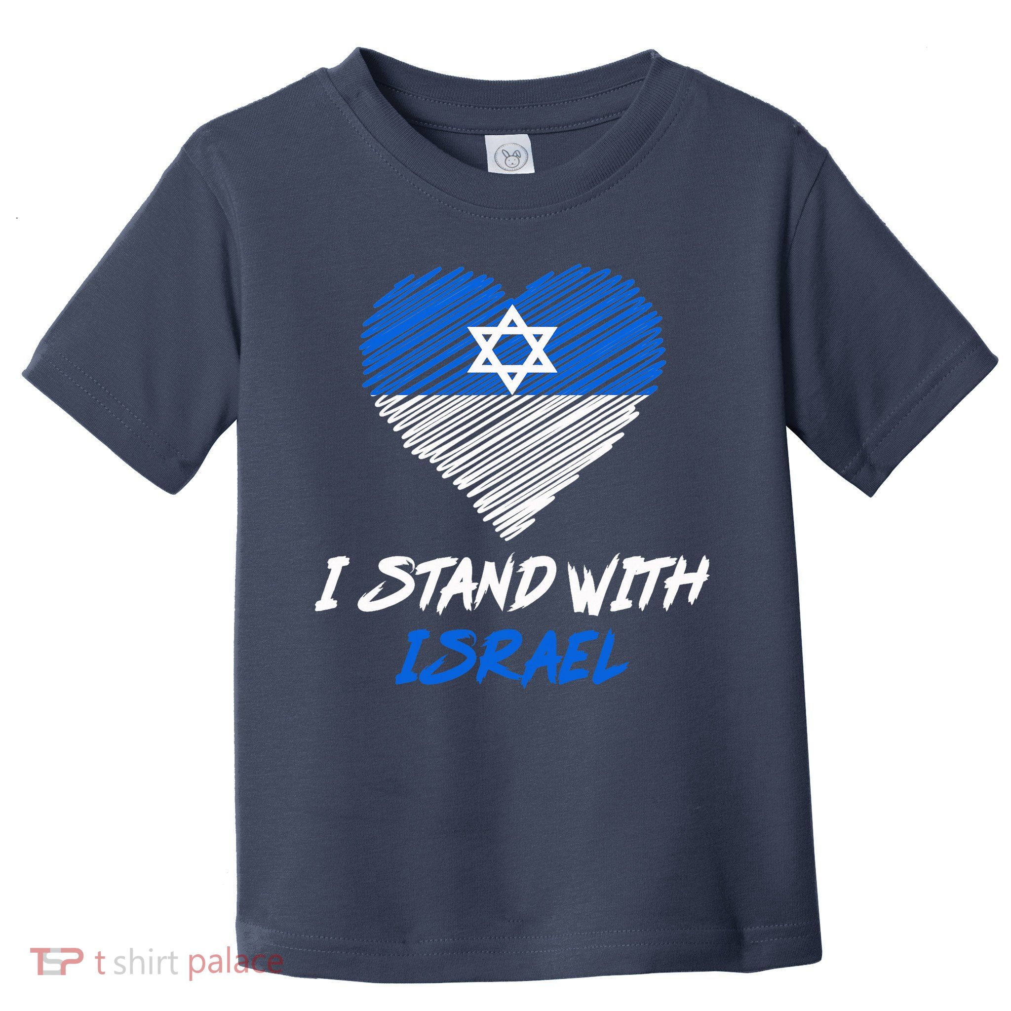 Support Israel I Stand With Israel Israeli Flag Toddler T-Shirt