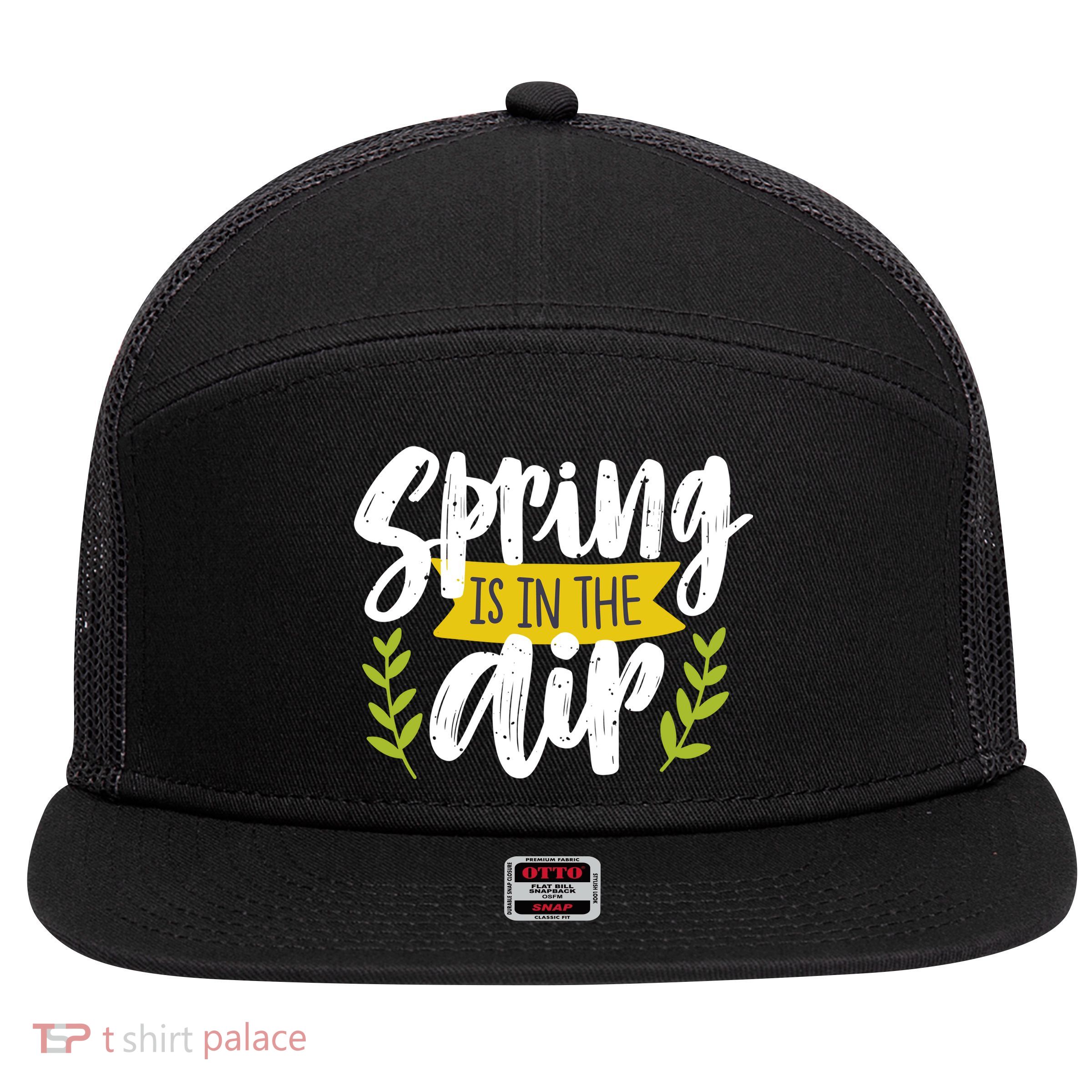 Spring Is In The Air Cute Season 7 Panel Mesh Trucker Snapback Hat