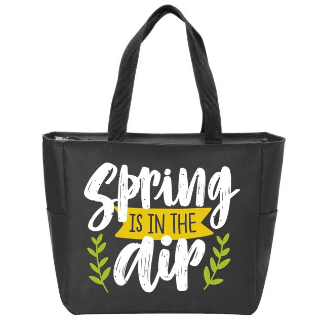 Spring Is In The Air Cute Season Zip Tote Bag