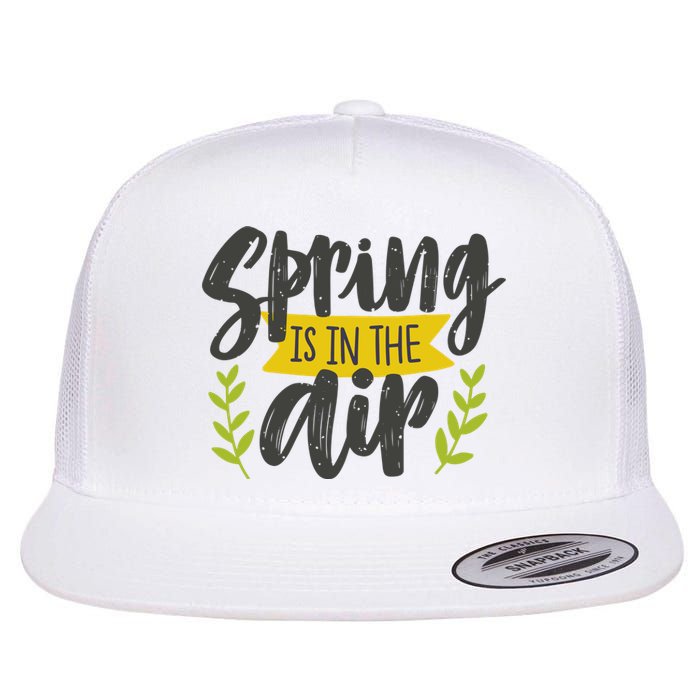 Spring Is In The Air Cute Season Flat Bill Trucker Hat