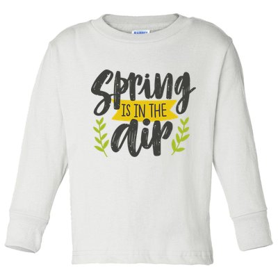 Spring Is In The Air Cute Season Toddler Long Sleeve Shirt