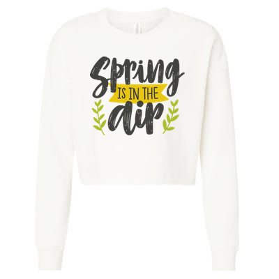 Spring Is In The Air Cute Season Cropped Pullover Crew