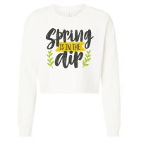 Spring Is In The Air Cute Season Cropped Pullover Crew