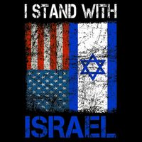 Support Israel I Stand With Israel Usa American Israeli Flag Sustainable Bucket Hat