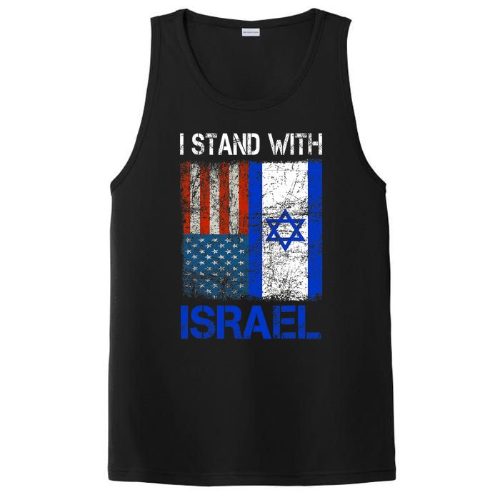 Support Israel I Stand With Israel Usa American Israeli Flag PosiCharge Competitor Tank