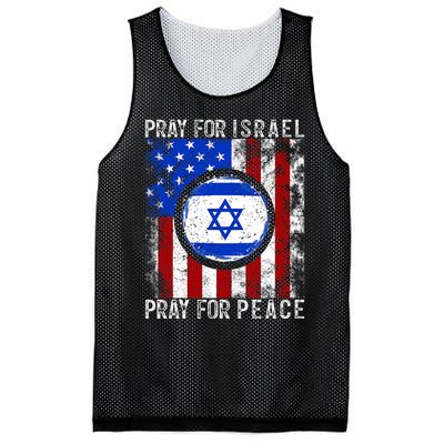 Support Israel I Stand With Israel Pray For Israel America Flag Mesh Reversible Basketball Jersey Tank