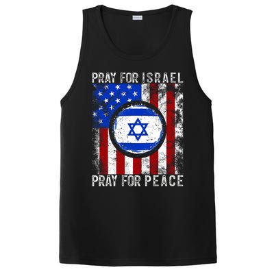 Support Israel I Stand With Israel Pray For Israel America Flag PosiCharge Competitor Tank