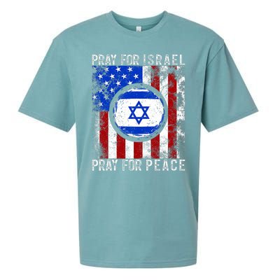 Support Israel I Stand With Israel Pray For Israel America Flag Sueded Cloud Jersey T-Shirt