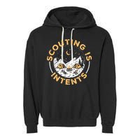 Scouting Is Intents Scout Funny Camping Garment-Dyed Fleece Hoodie