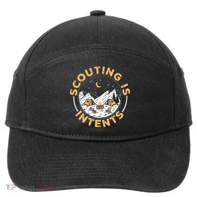 Scouting Is Intents Scout Funny Camping 7-Panel Snapback Hat