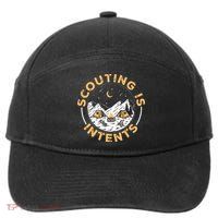 Scouting Is Intents Scout Funny Camping 7-Panel Snapback Hat