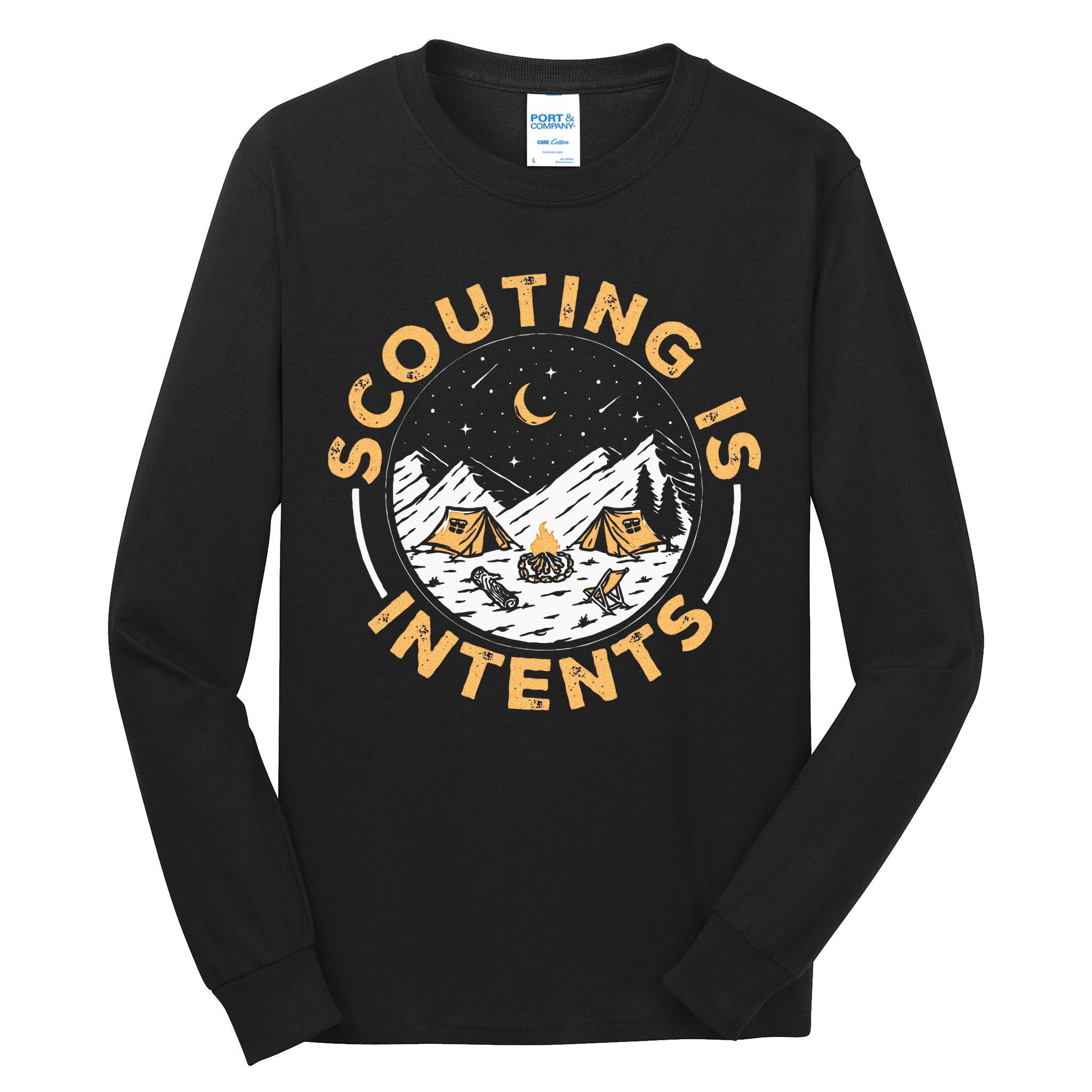 Scouting Is Intents Scout Funny Camping Tall Long Sleeve T-Shirt