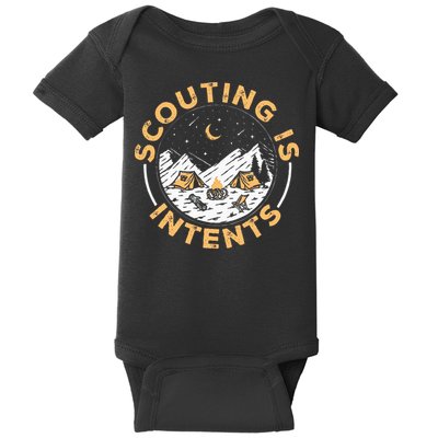 Scouting Is Intents Scout Funny Camping Baby Bodysuit