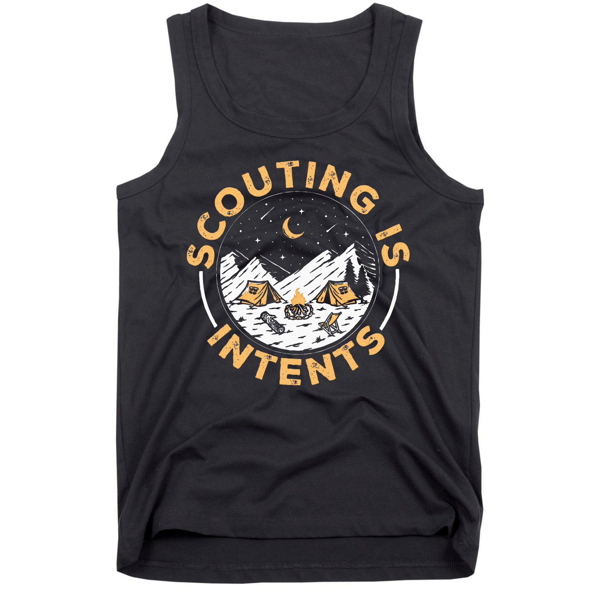 Scouting Is Intents Scout Funny Camping Tank Top