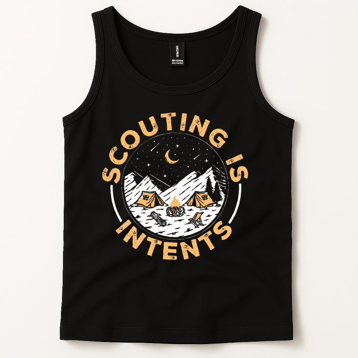 Scouting Is Intents Scout Funny Camping Tank Top