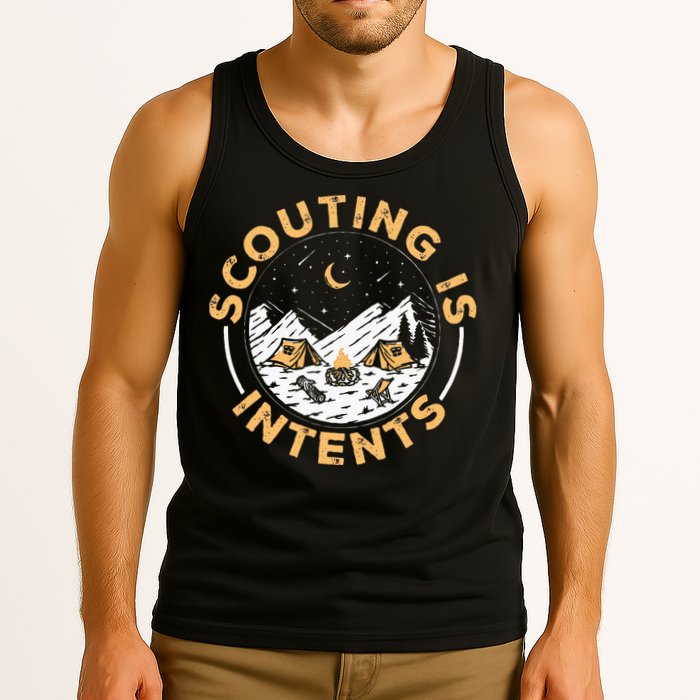 Scouting Is Intents Scout Funny Camping Tank Top