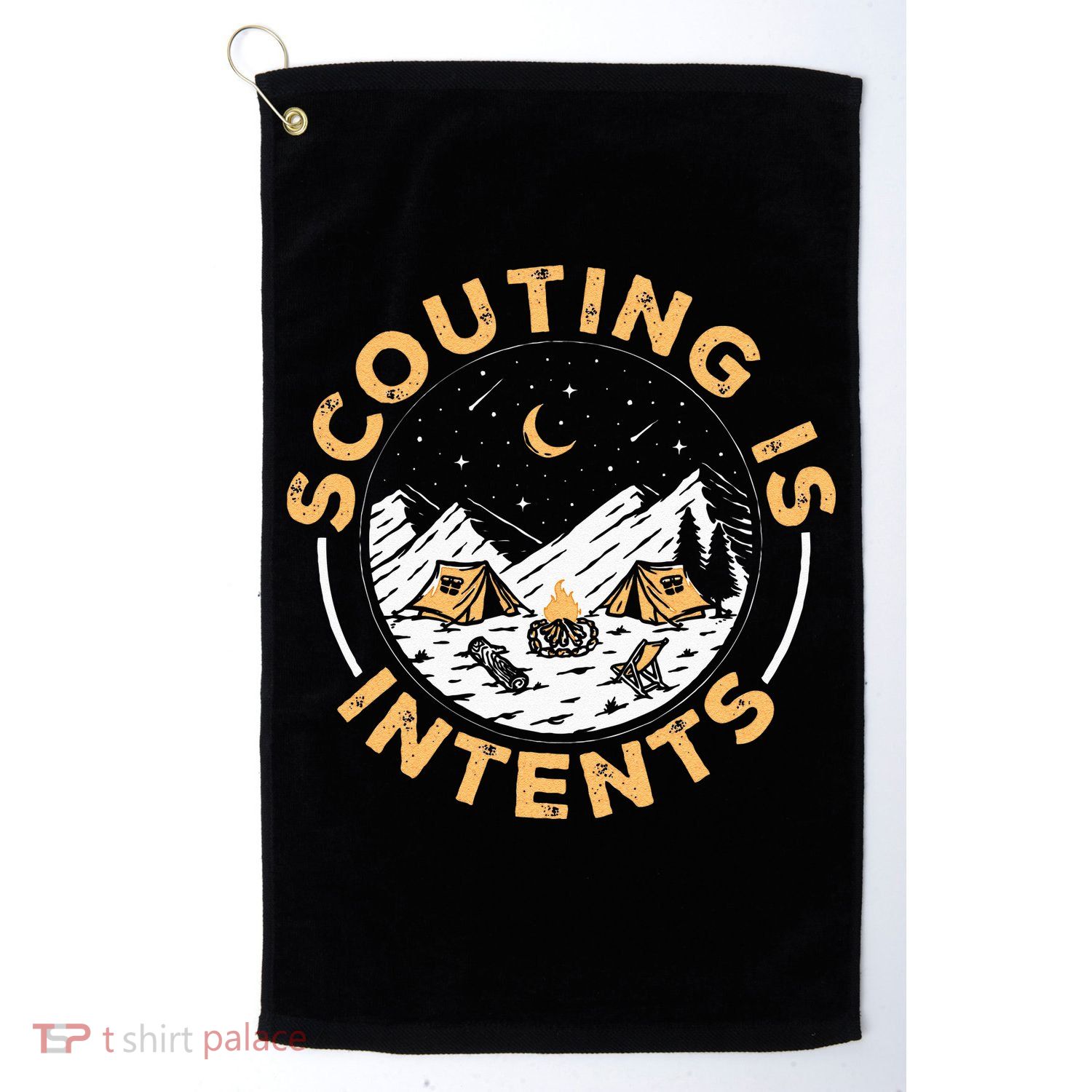 Scouting Is Intents Scout Funny Camping Golf Towel