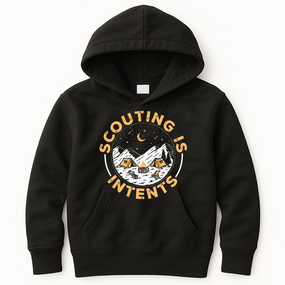 Scouting Is Intents Scout Funny Camping Kids Hoodie