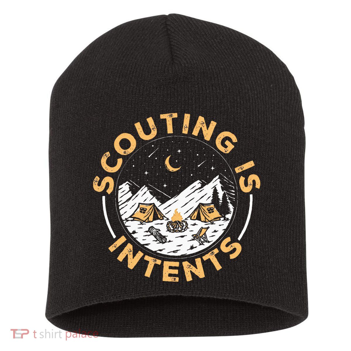Scouting Is Intents Scout Funny Camping Short Acrylic Beanie