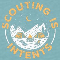 Scouting Is Intents Scout Funny Camping Sueded Cloud Jersey T-Shirt