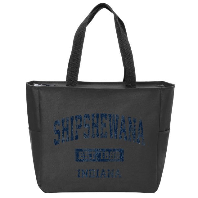 Shipshewana Indiana In Vintage Established Zip Tote Bag