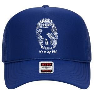 Skateboarding ItS In My Dna Gift For Skaters Gift High Crown Mesh Back Trucker Hat