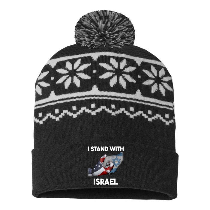 Support Israel I Stand With Israel Israel Strong Israel Flag  I Stand With Isra USA-Made Snowflake Beanie