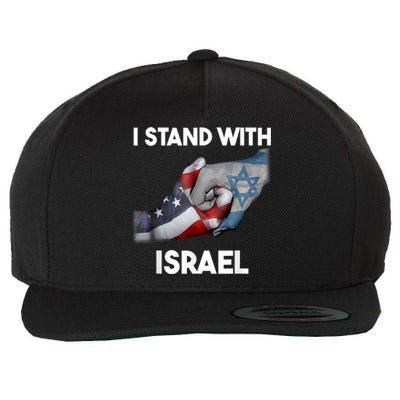 Support Israel I Stand With Israel Israel Strong Israel Flag  I Stand With Isra Wool Snapback Cap