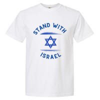 Support Israel I Stand With Israel Israeli Flag Garment-Dyed Heavyweight T-Shirt