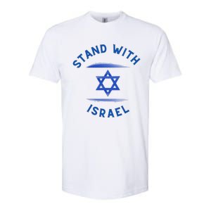 Support Israel I Stand With Israel Israeli Flag Softstyle CVC T-Shirt