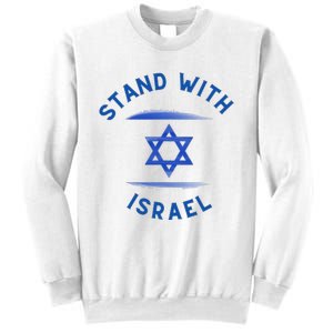 Support Israel I Stand With Israel Israeli Flag Sweatshirt