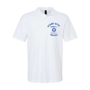 Support Israel I Stand With Israel Israeli Flag Softstyle Adult Sport Polo