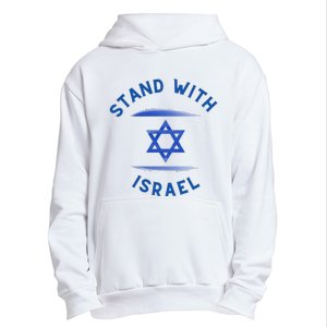 Support Israel I Stand With Israel Israeli Flag Urban Pullover Hoodie