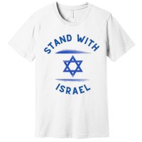 Support Israel I Stand With Israel Israeli Flag Premium T-Shirt