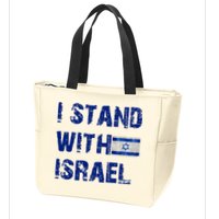 Support Israel I Stand With Israel Israeli Flag Pray For Israel Zip Tote Bag