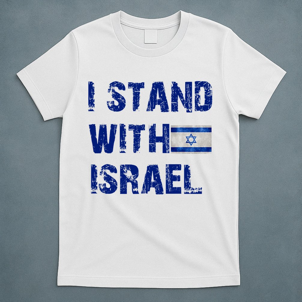 Support Israel I Stand With Israel Israeli Flag Pray For Israel T-Shirt