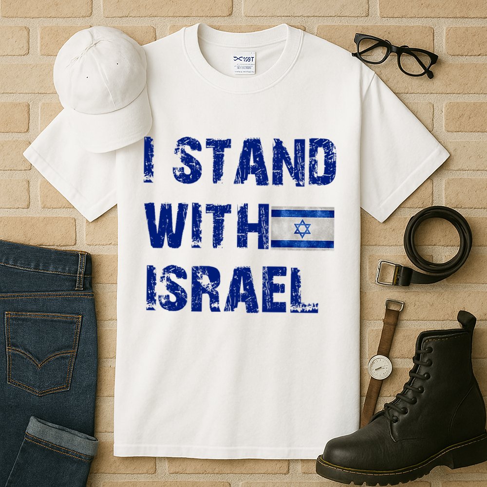 Support Israel I Stand With Israel Israeli Flag Pray For Israel Tall T-Shirt