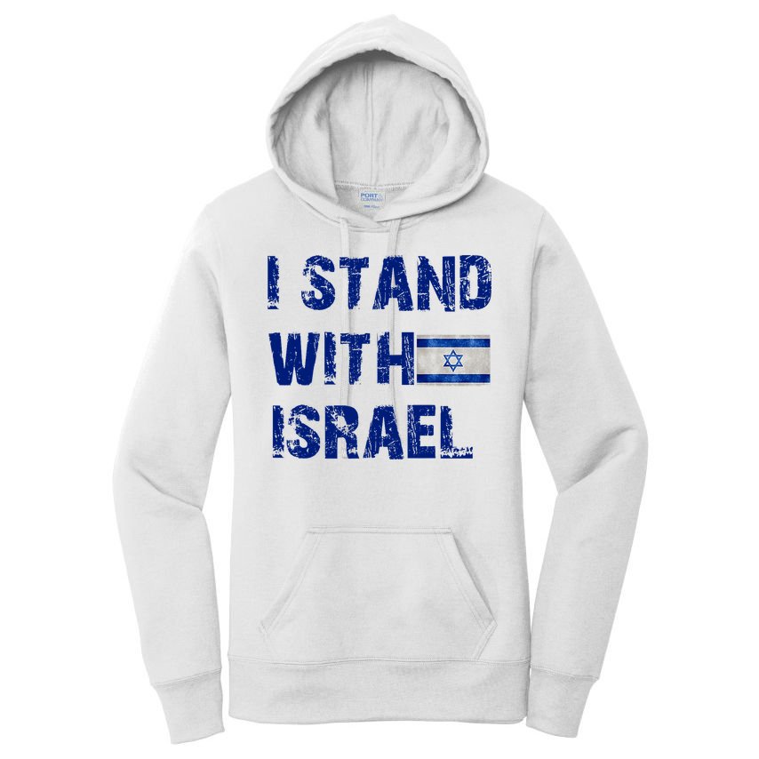Support Israel I Stand With Israel Israeli Flag Pray For Israel Women's Pullover Hoodie