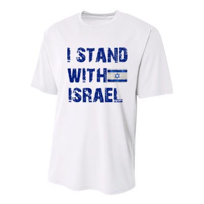 Support Israel I Stand With Israel Israeli Flag Pray For Israel Youth Performance Sprint T-Shirt