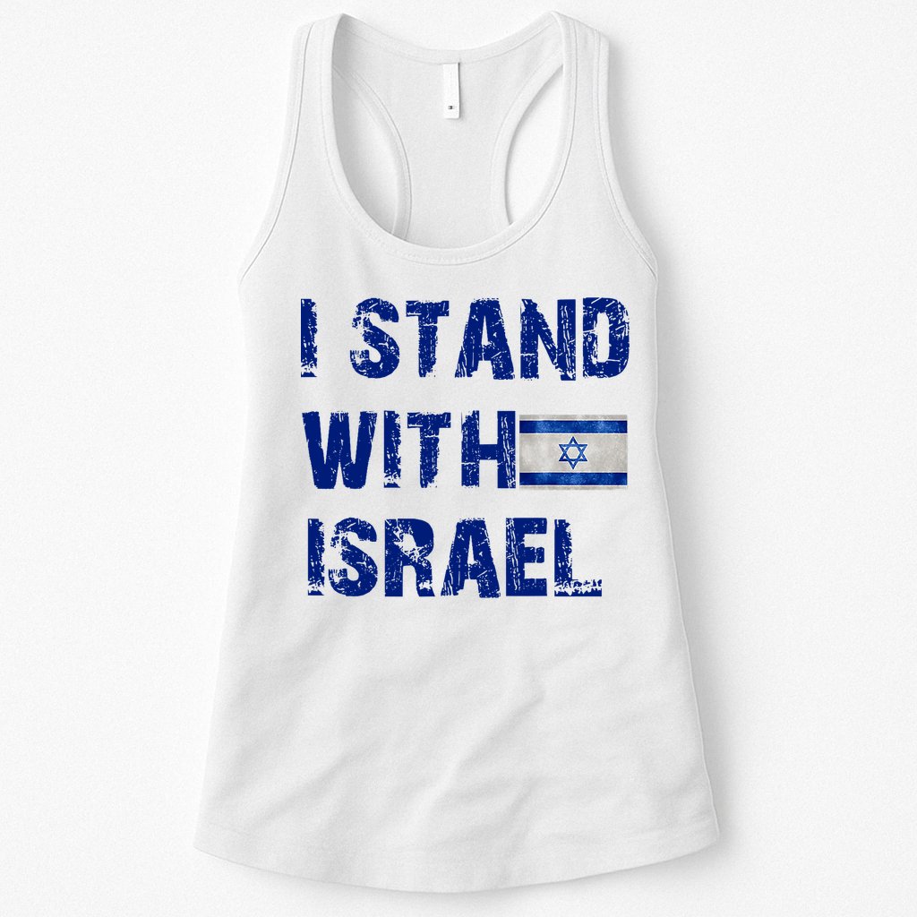 Support Israel I Stand With Israel Israeli Flag Pray For Israel Womens Tank Top