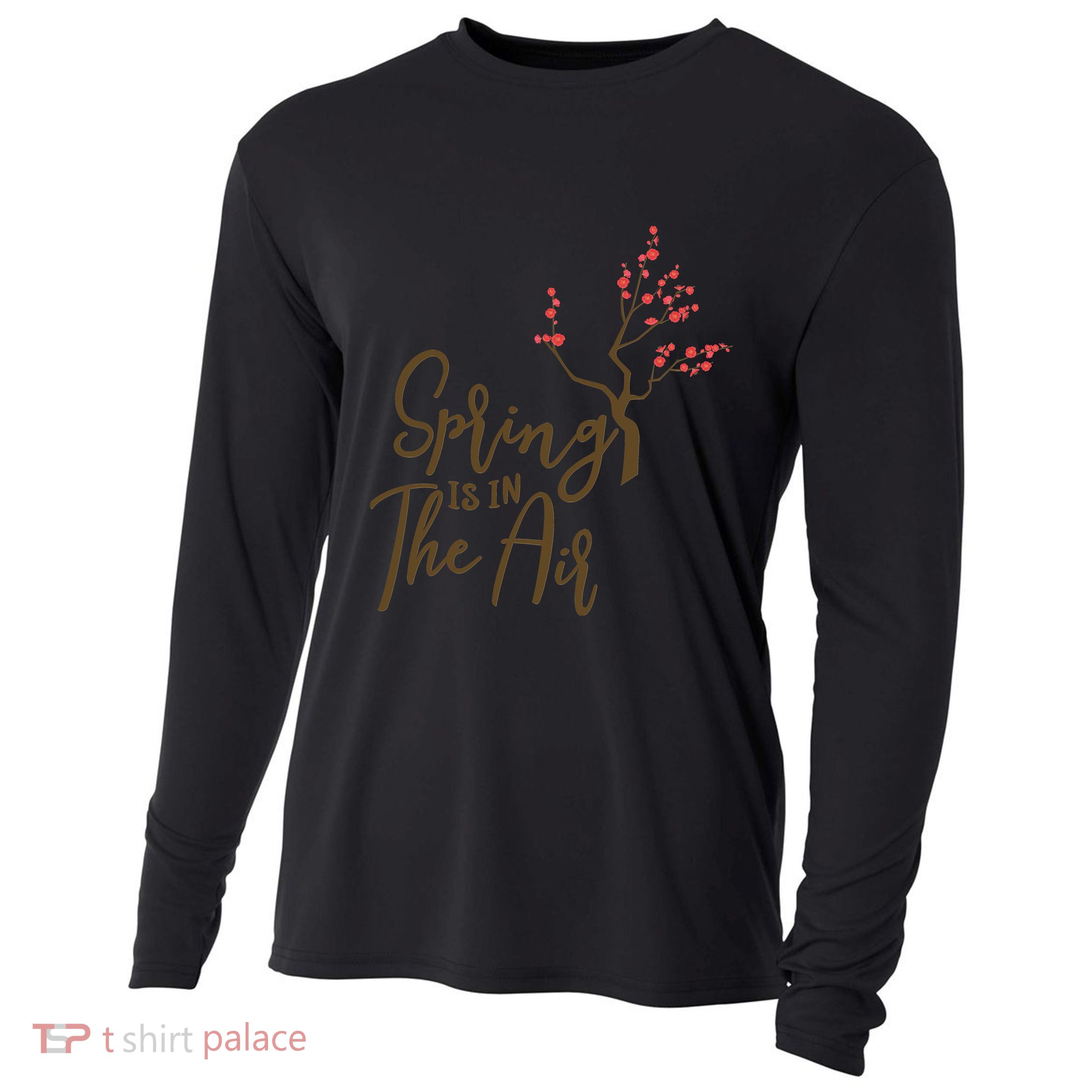 Spring Is In The Air Nature Cooling Performance Long Sleeve Crew