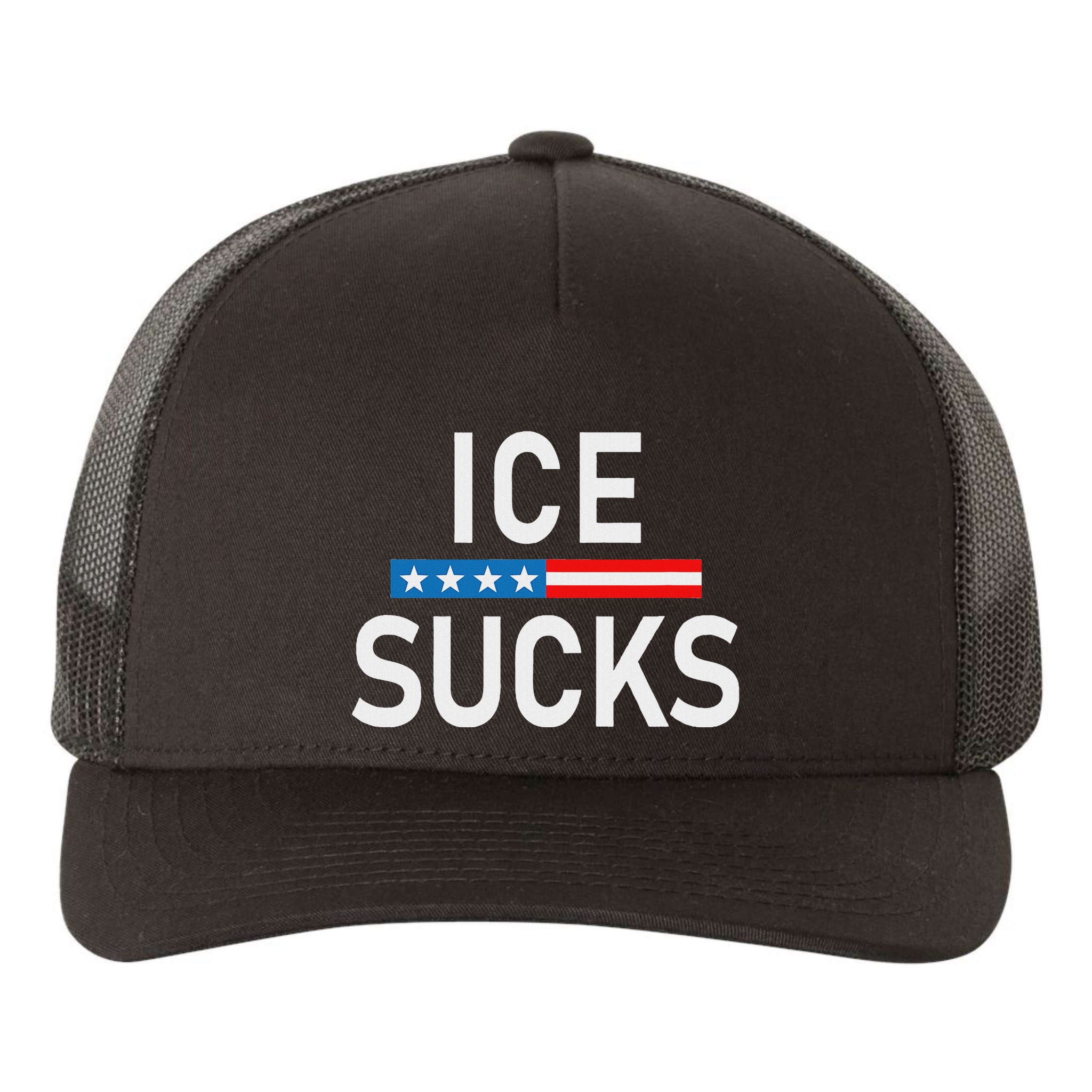 Support Immigrants Ice Sucks Yupoong Adult 5-Panel Trucker Hat